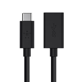 3.0 USB-C 转 USB-A 适配器（经过 Works With Chromebook 认证）, 黑色, hi-res