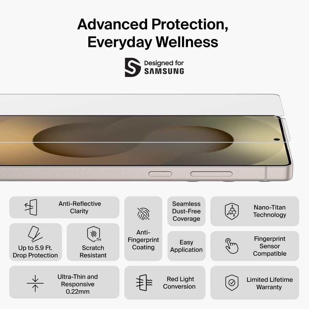 Titan EcoGuard Red Light Screen Protector for Samsung Galaxy S26 Ultra, , hi-res