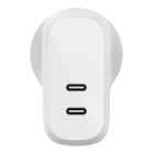 Dual USB-C PD Wall Charger 40W, White, hi-res