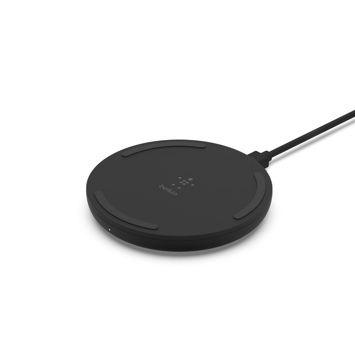 10W Wireless Charging Pad + Cable (Wall Charger Not Included), Black, hi-res
