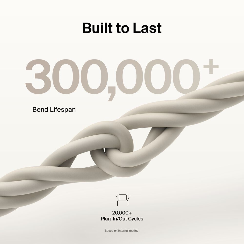 USB-C to USB-C Cable 60W, 6.6ft/2m, Sand, Sand, hi-res