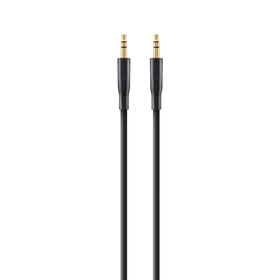 Gold-Plated AUX Cable, Black, hi-res