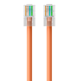 CAT6 Ethernet Patch Cable, RJ45, M/M, Orange, hi-res