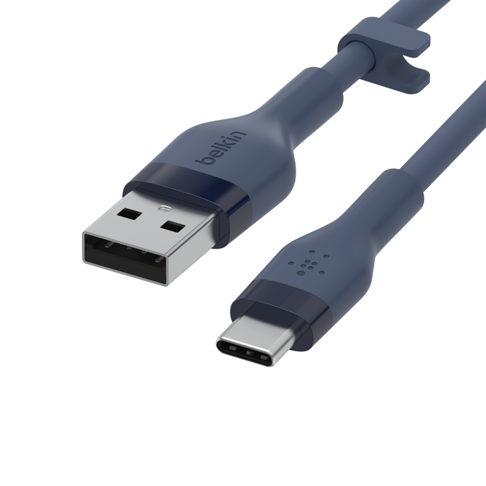 USB-A to USB-C Cable, Blue, hi-res