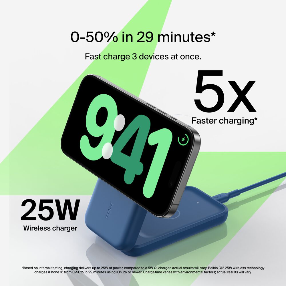 3-in-1 Foldable Magnetic Charger with Qi2 25W, , hi-res