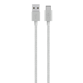 MIXIT↑™ Metallic USB-C to USB-A Charge Cable, Silver, hi-res
