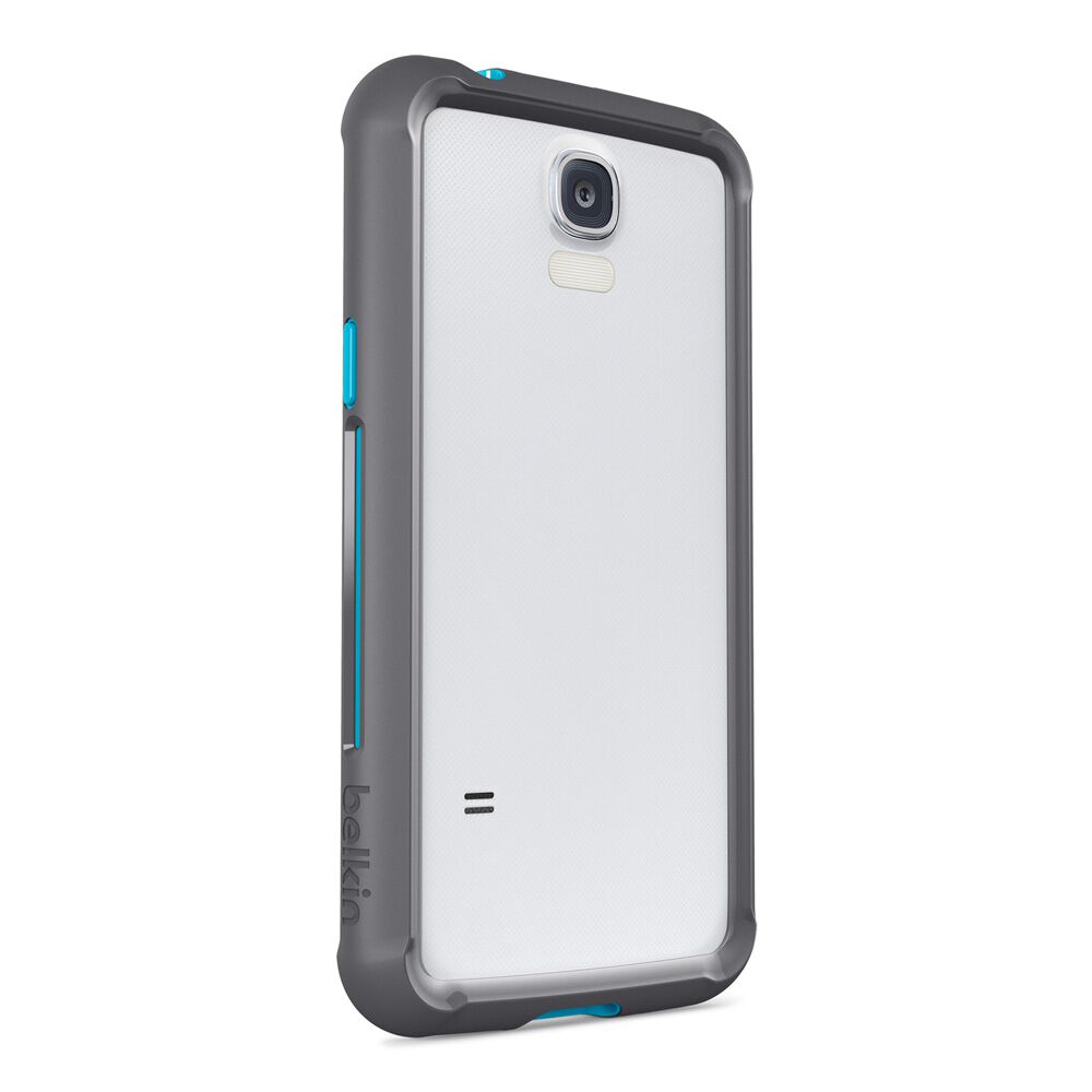 AIR PROTECT&trade; Grip Bumper Protective Case for GALAXY S5, Gravel/Topaz, hi-res