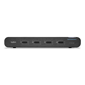 Universal 2nd Gen Secure KVM Switch, 4-Port Single Head w/ CAC, Schwarz, hi-res