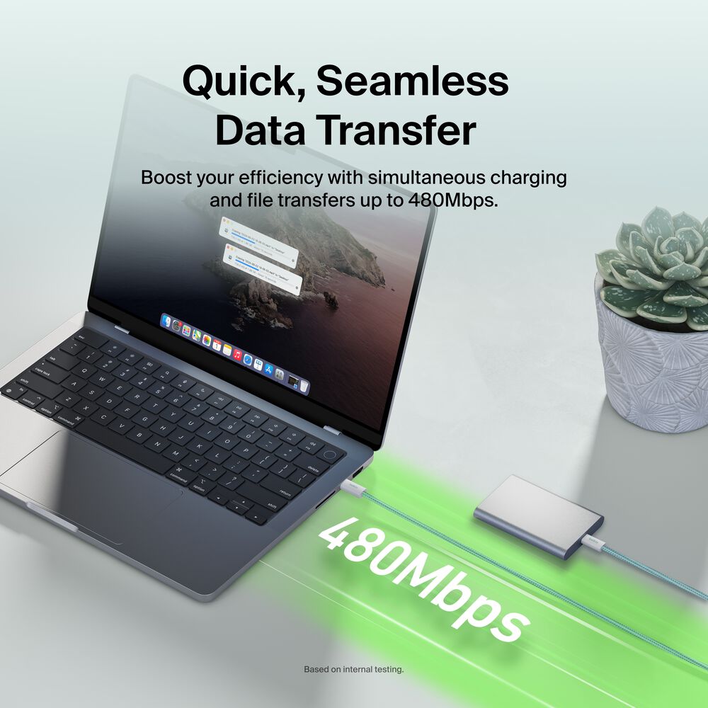 USB-C to USB-Cケーブル 240W, グリーン, hi-res