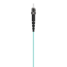 Fiber Optic Cable; 10GB Aqua Multimode LC/ST Duplex, 50/125 OM3, Aqua, hi-res
