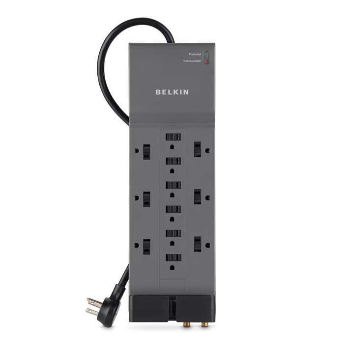12-Outlet Home/Office Surge Protector with 8-foot cord