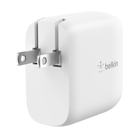 Dual USB-C PD Wall Charger 40W, White, hi-res