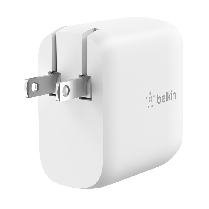 Google - Power adapter - 30 Watt - 3 A - PD (24 pin USB-C) - on cable:  USB-C - white - United States