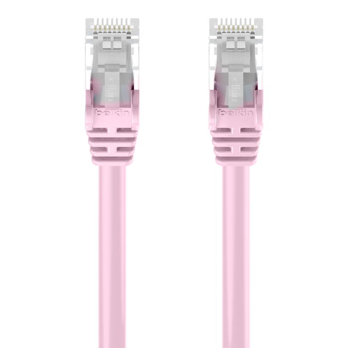 RJ45 CAT-5e Patch Cable, Snagless Molded Pink 01, Pink, hi-res