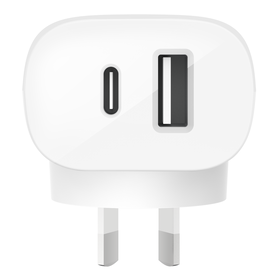 Dual Wall Charger with PPS 37W, White, hi-res