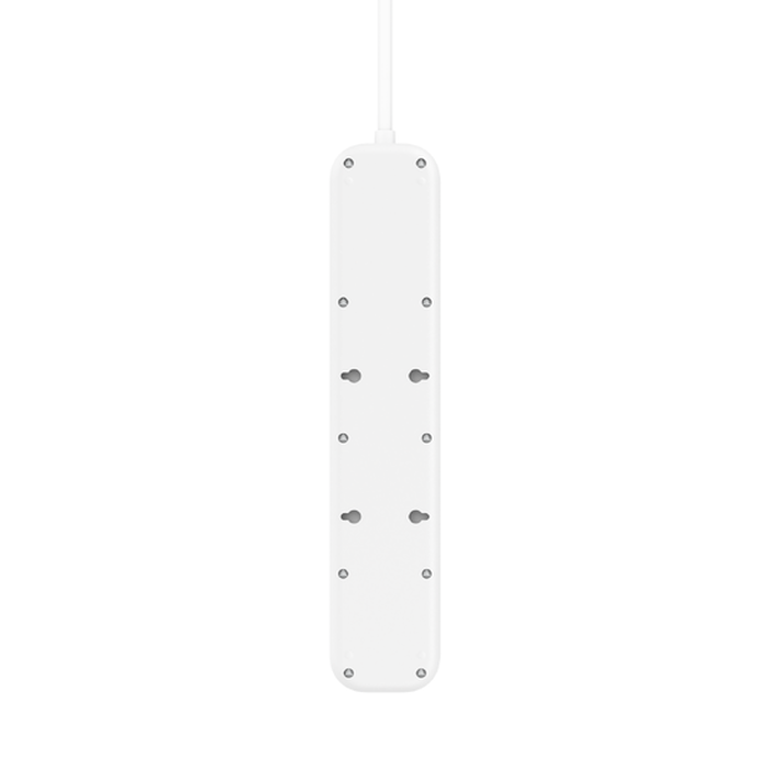 Multiprise avec parafoudre Belkin BSV401ca2M x4 blanc, gris fiche