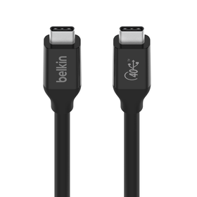 USB4 Cable, 100W + 40Gbps, 黑色, hi-res