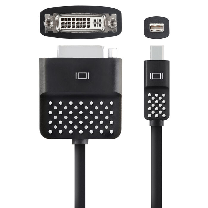 Mini DisplayPort™ to DVI Adapter, Black, hi-res
