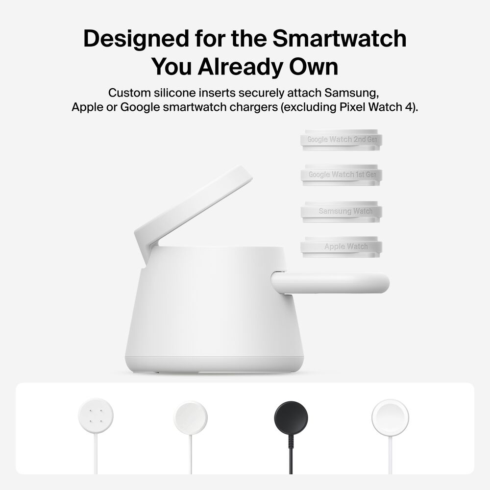 Modular Charging Dock with Qi2 25W, White, hi-res