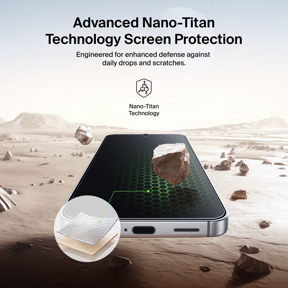 Titan SmartShield Anti-Reflective Screen Protector for Samsung Galaxy S26, , hi-res