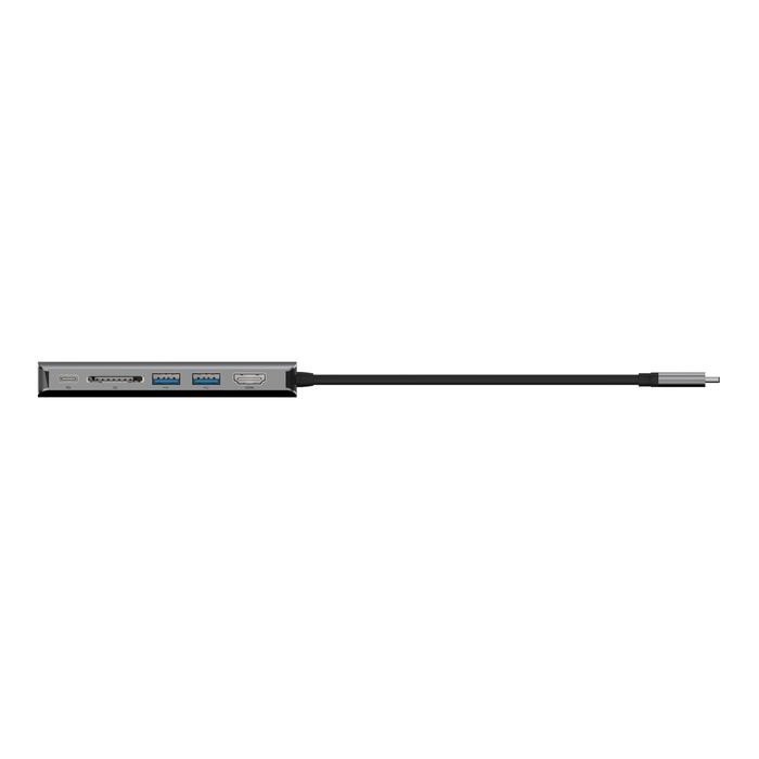 USB-C 6-in-1 Multiport Adapter, Gris espacial, hi-res