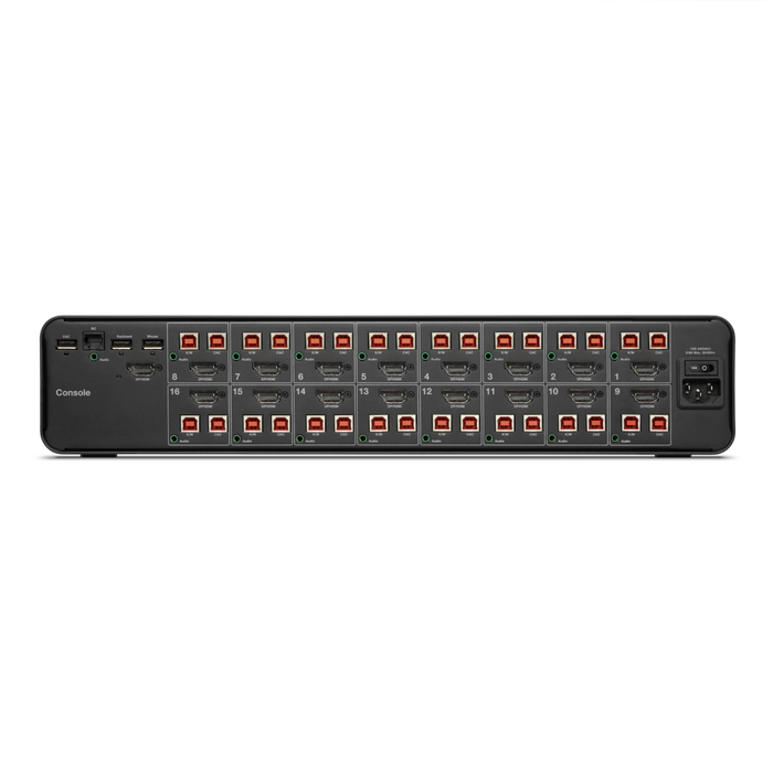 Universal 2nd Gen Secure KVM Switch, 16-Port Single Head w/ CAC, Black, hi-res