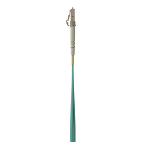 MTP to LC Fiber Optic Cable, 40GB Aqua Multimode MTP/8x LC, 50/125, OM3, Plenum, Aqua, hi-res