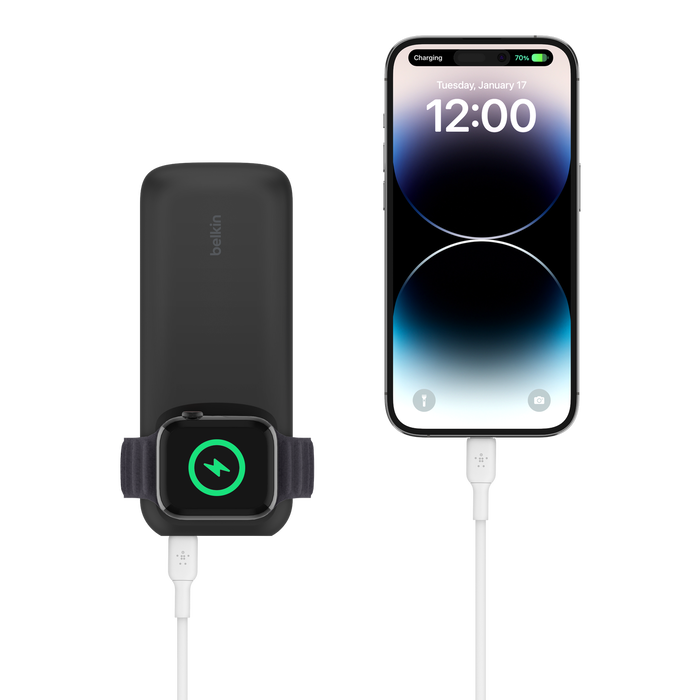 Fast Wireless Charger for Apple Watch + Power Bank 10K
