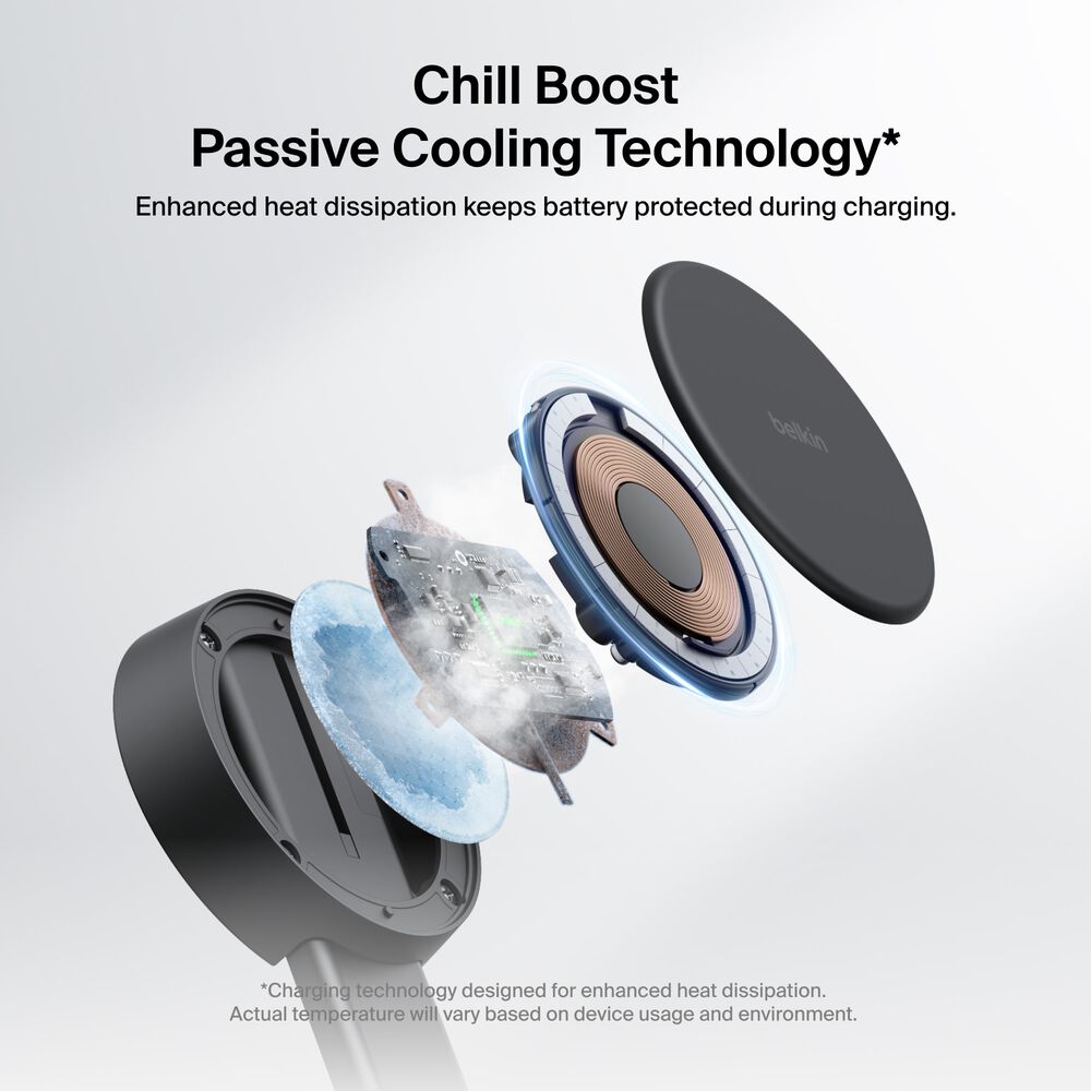 2-in-1 Convertible Magnetic Charger with Qi2 25W, Charcoal, hi-res
