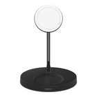 2-in-1 Wireless Charger Stand with Official MagSafe Charging 15W (Certified Refurbished), Black, hi-res