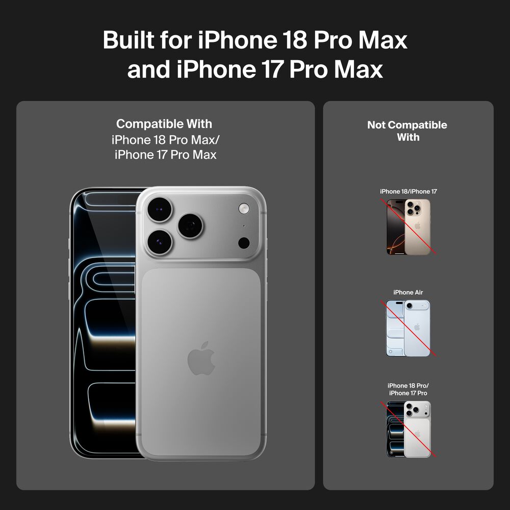 Anti-Reflective Screen Protector for iPhone 18 Pro Max / iPhone 17 Pro Max, , hi-res