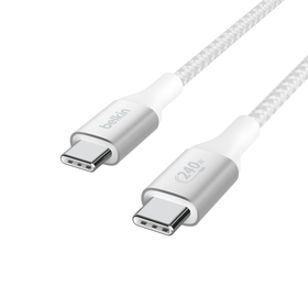 USB-C® 转 USB-C 充电线 240W, 白色的, hi-res