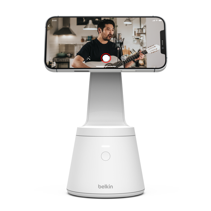 Magnetic Phone Mount with Face Tracking, White, hi-res