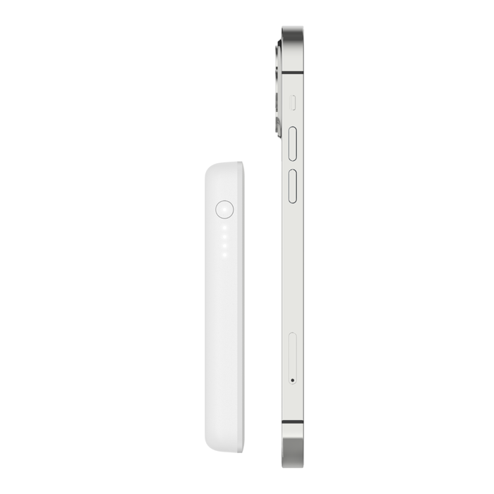 Batería externa inalámbrica magnética de 2500 mAh, Blanco, hi-res