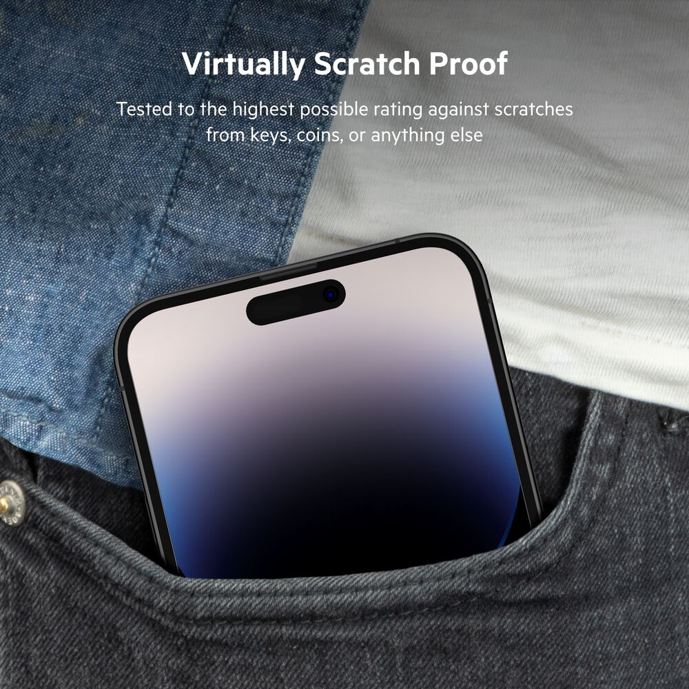 TemperedGlass Treated Screen Protector for iPhone 14 Pro Max, , hi-res