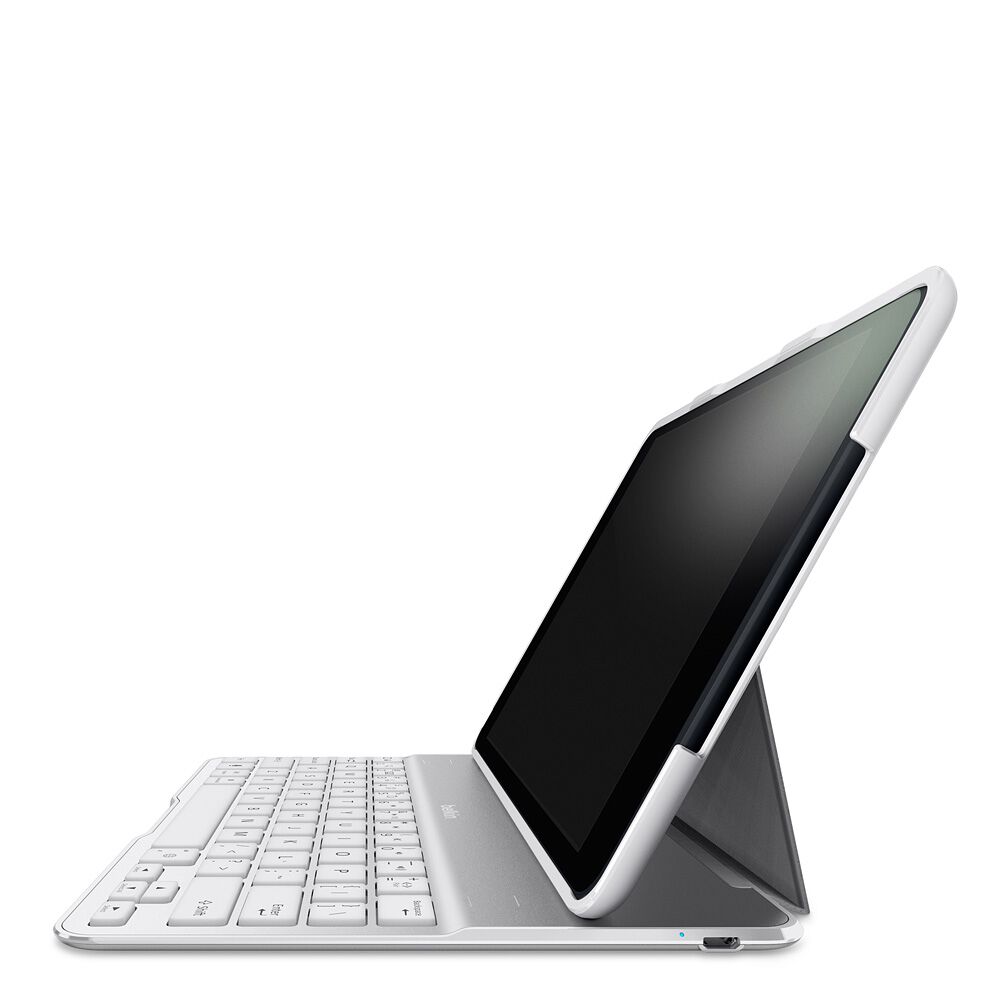 QODE&trade; Ultimate Keyboard Case for iPad Air, White, hi-res