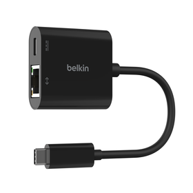 USB-C to Ethernet + Charge Adapter 100W, , hi-res