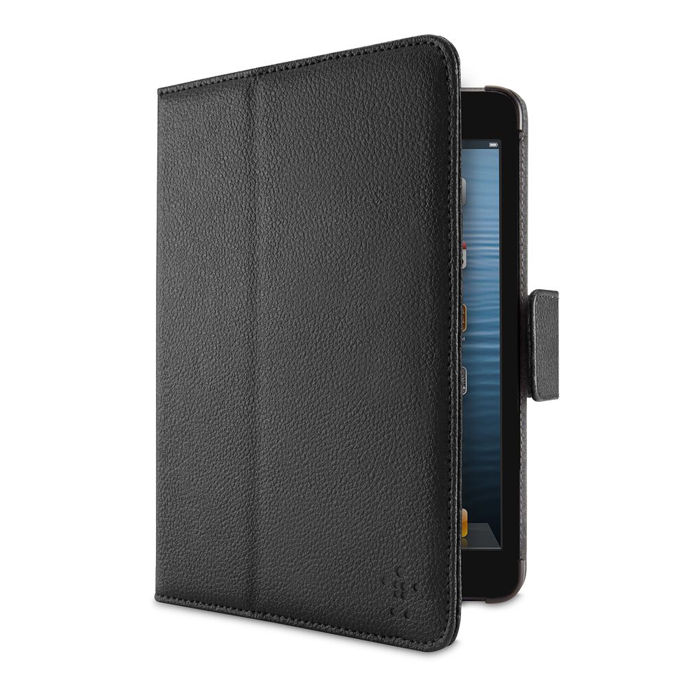 Leather Tab Cover with Stand for iPad mini and iPad mini with Retina display, Blacktop, hi-res