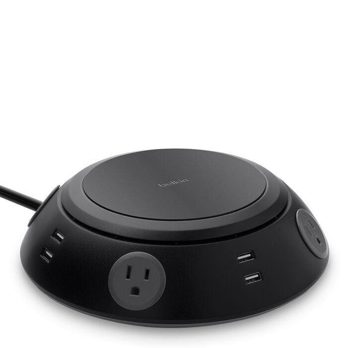 Meeting Room Power Center, Black, hi-res