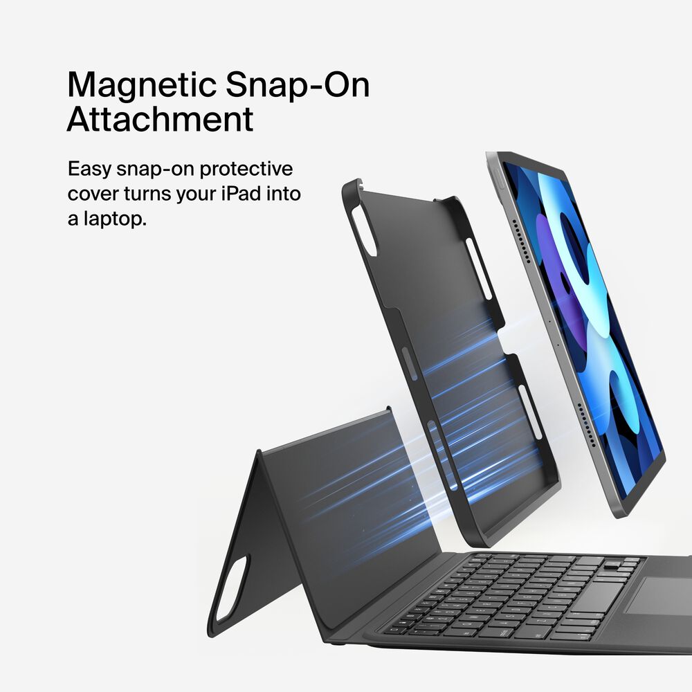 Everyday Keyboard Case with Cradle for iPad Air 10.9" and iPad Pro 11", Black, hi-res