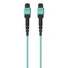 MTP to MTP MPO Fiber Optic Cable, 40GbE Aqua MTP/MTP, 50/125, OM3, Plenum, Aqua, hi-res