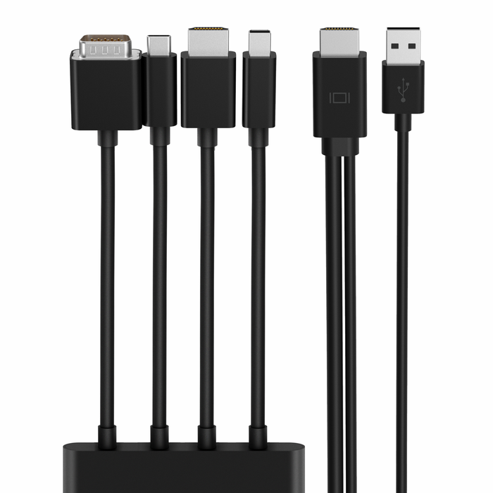 Multiport<sup>&reg;</sup> to HDMI<sup>&reg;</sup> Digital AV アダプタ<br>（VGA、USB-C、HDMI、Mini DisplayPort）, , hi-res
