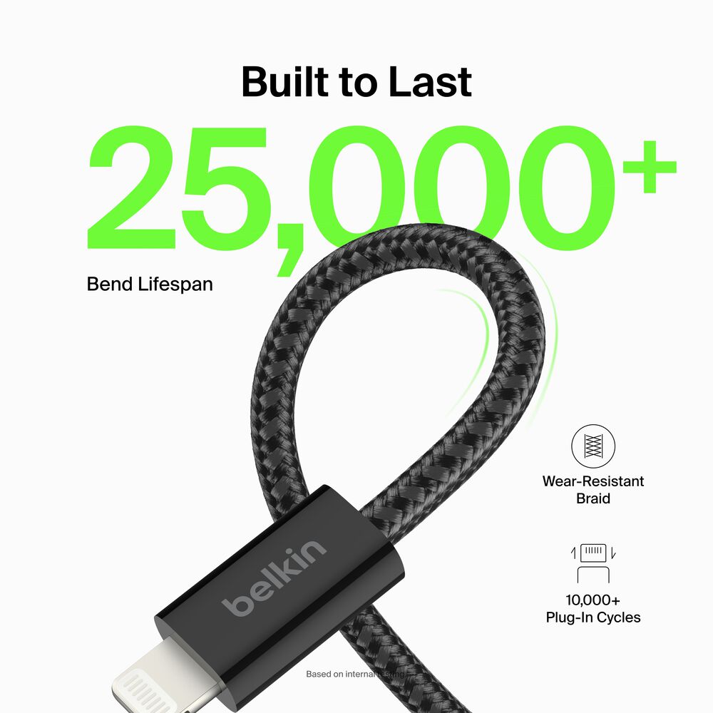 USB-A to Lightning 케이블, Black, hi-res