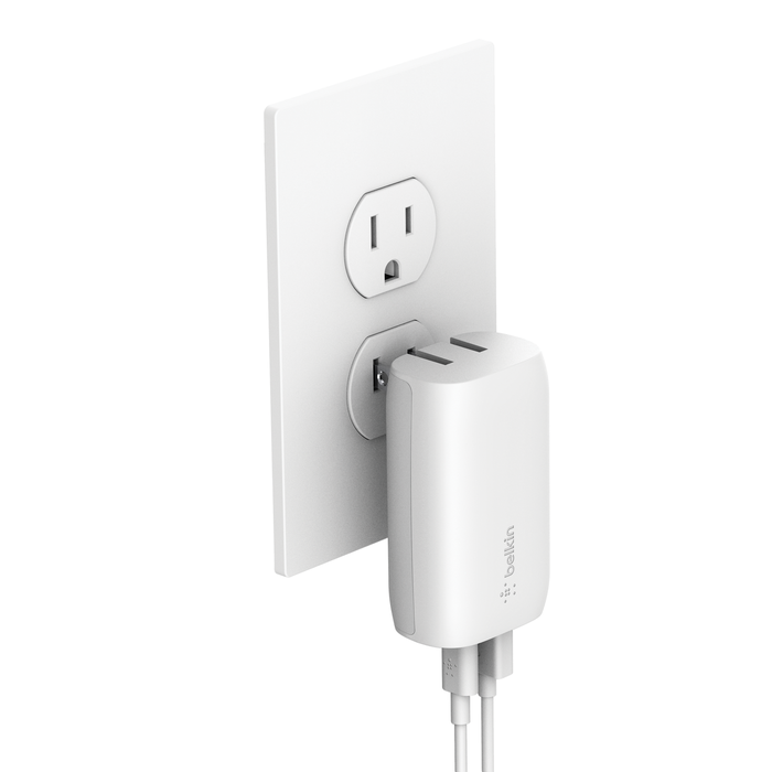BOOST↑CHARGE™ 30W USB-C PD + USB-A Wall Charger, White, hi-res