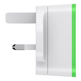 配備Lightning 至USB 線纜的極速家用充電器(12W/2.4A), 白色的, hi-res