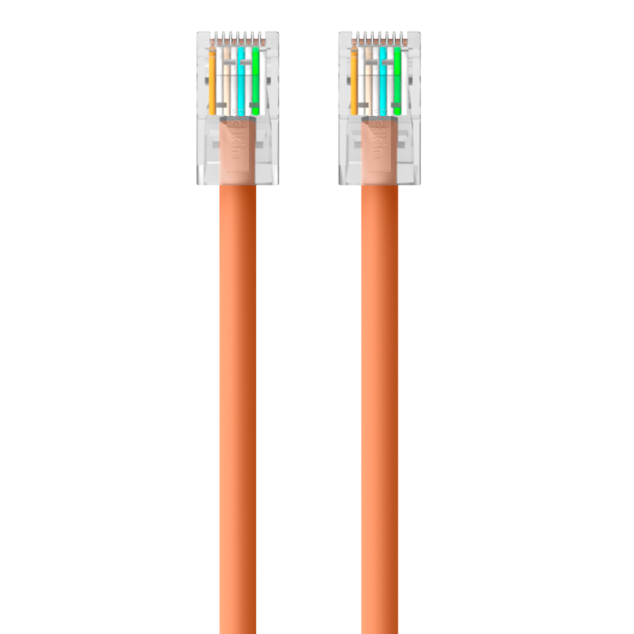 CAT6 Ethernet Patch Cable, RJ45, M/M, Orange, hi-res