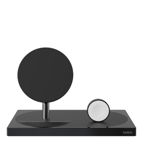BOOST↑UP™ Special Edition Wireless Charging Dock for iPhone + Apple Watch + USB-A port, Black, hi-res