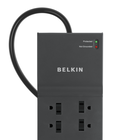 8-Outlet Home/Office Surge Protector w/Telephone Line + Extended Cord, , hi-res