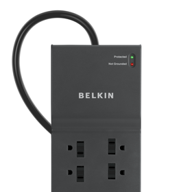 8-Outlet Home/Office Surge Protector w/Telephone Line + Extended Cord, , hi-res