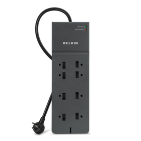 8-Outlet Commercial Surge Protector 8' Cord